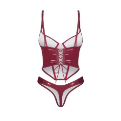 Obsessive - Redya Corset en String - Rood