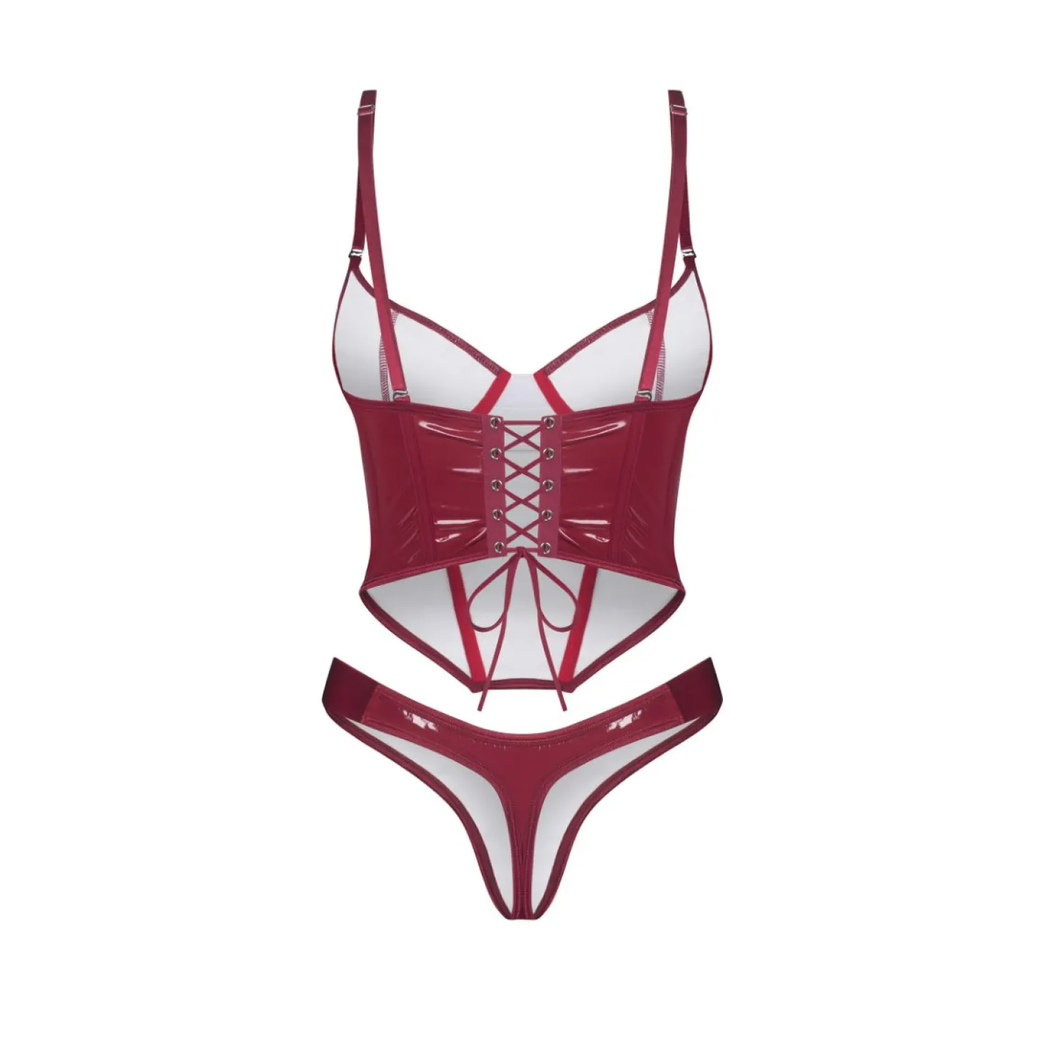 Obsessive - Redya Corset en String - Rood
