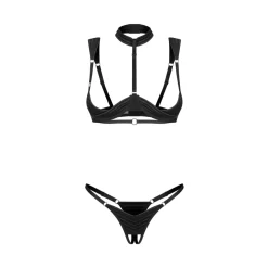 Obsessive - Roccele 2-delige Open Set - Zwart