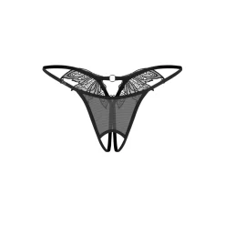Obsessive - Zaliya String Open Kruis - Zwart