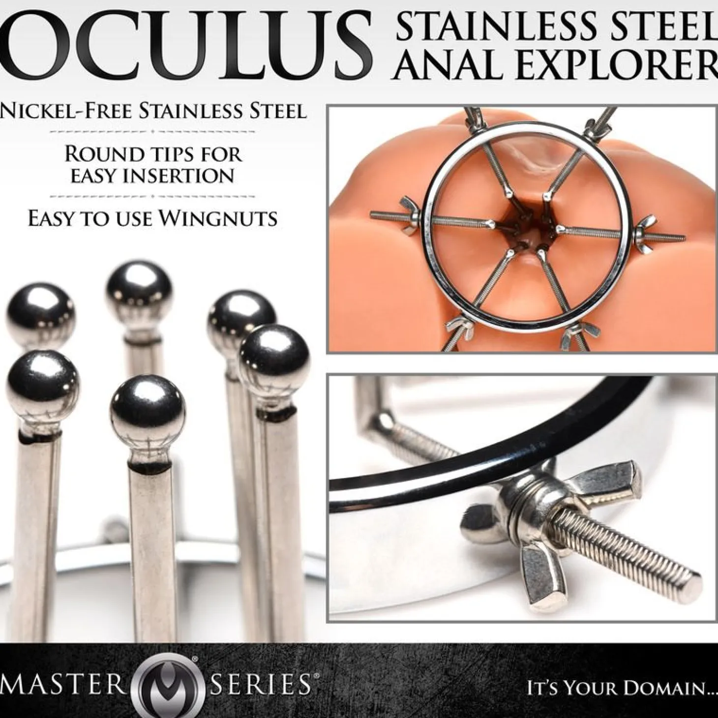Oculus Roestvrij Stalen Buttplug