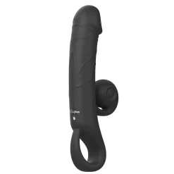 Online Only - Double Lust Realistische Snail Vibrator - Zwart