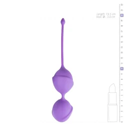 Paarse dubbele vaginaballetjes