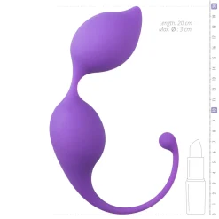 Paarse ronde kegel balletjes