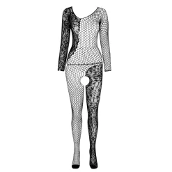 Passion - BS107 Bodystocking - Zwart