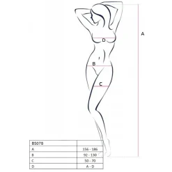 Passion - BS078 Catsuit - Wit