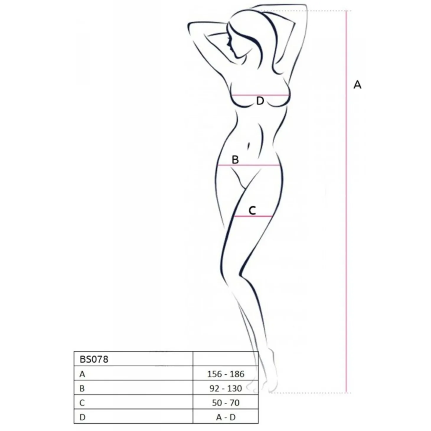 Passion - BS078 Catsuit - Wit
