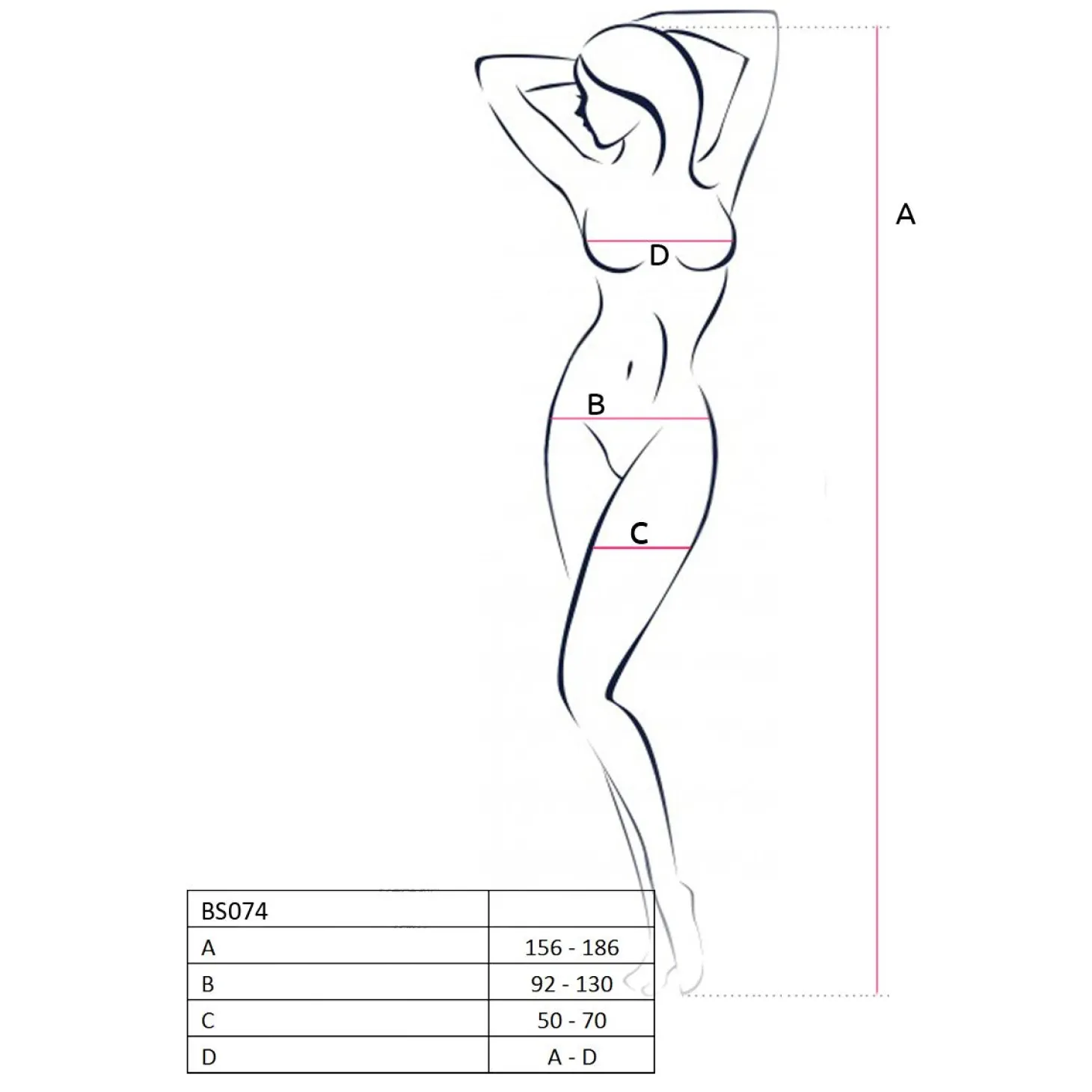 Passion - BS074 Catsuit - Wit