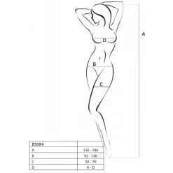 Passion - BS084 Catsuit - Wit