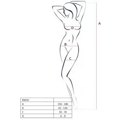 Passion - BS032 Catsuit - Zwart