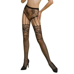 Passion ECO - S004 Bodystocking - Zwart