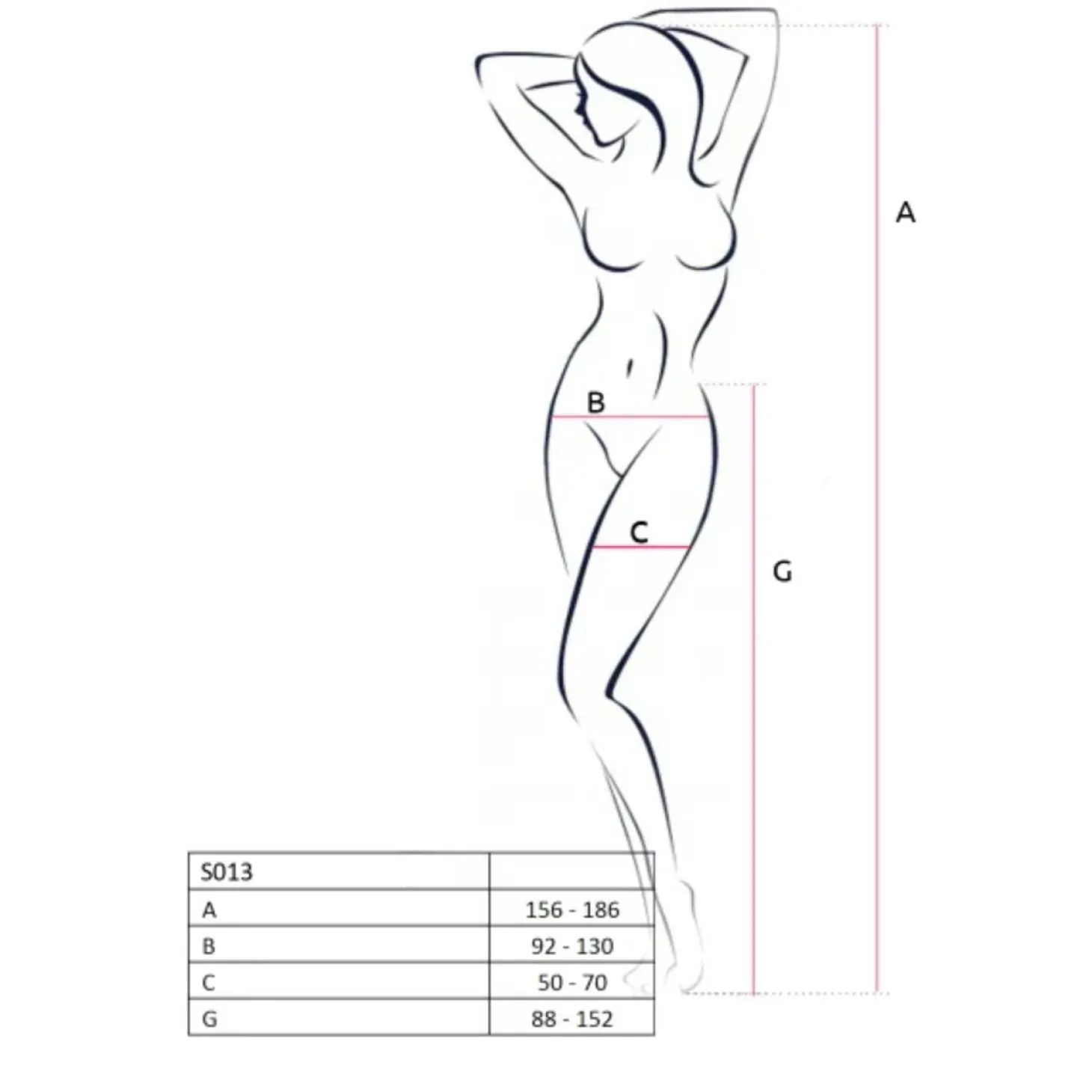 Passion - S013 Strip Pants - Wit