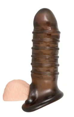 Penis Sleeve Met Ribbels - Zwart