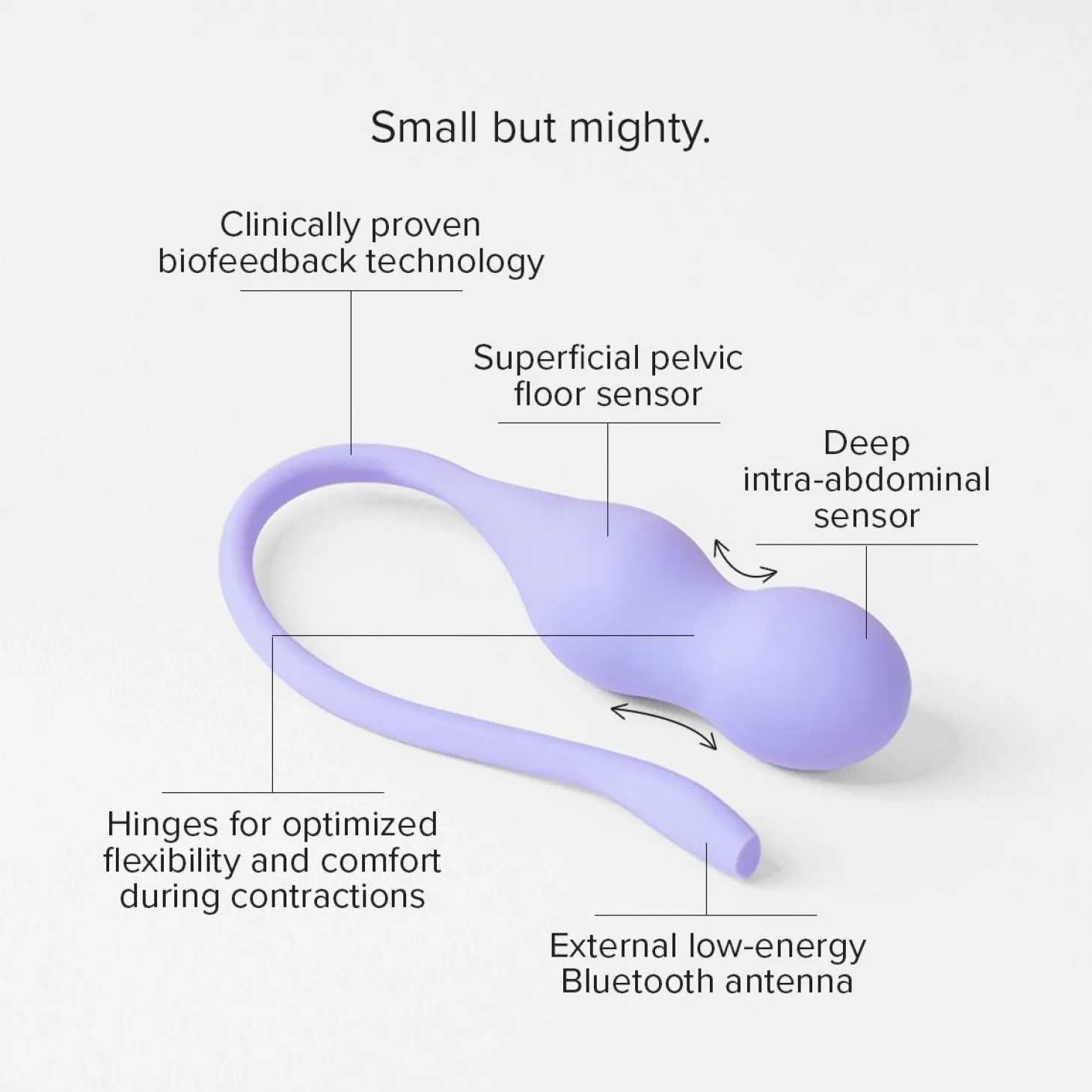 Perifit Care+ Dynamische Kegel-oefenapparaat - Lila