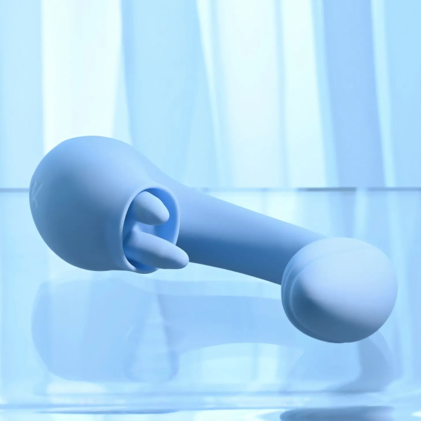 Playboy - Sapphire Dual Vibrator - Sky Blue