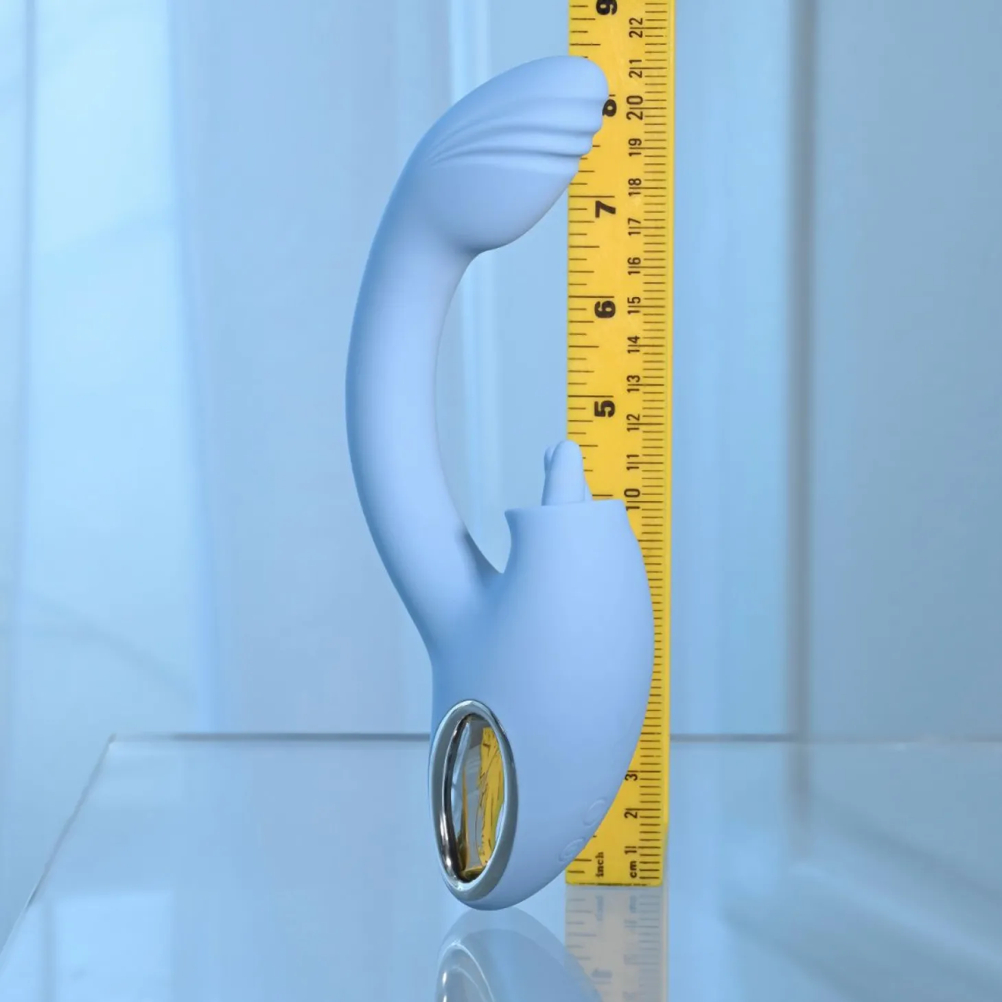 Playboy - Sapphire Dual Vibrator - Sky Blue