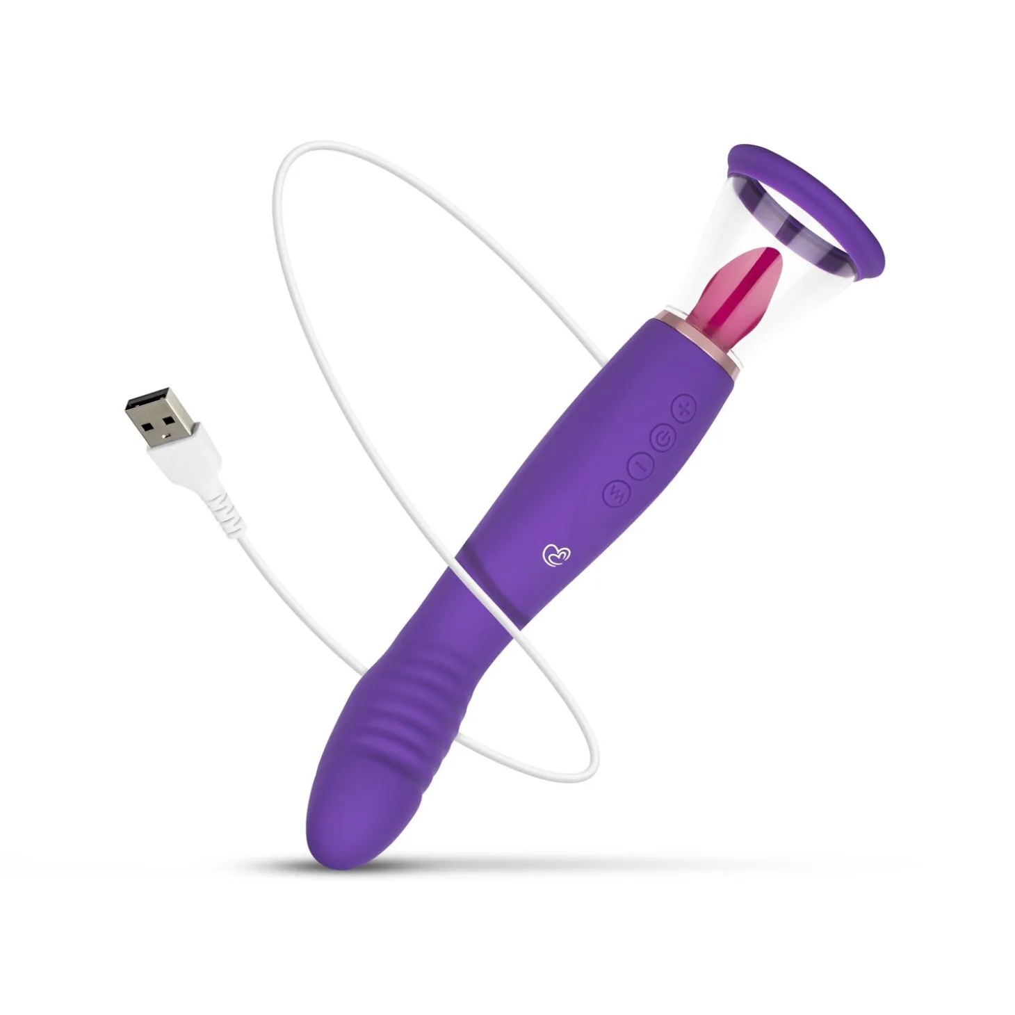 Pleasure Pump Met G-Spot Vibrator - Paars