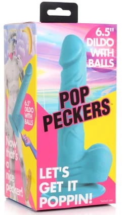 Poppin Dildo 16,5 cm - Blauw