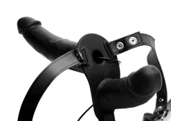 Power Pegger Dubbele Strap-On Vibrator