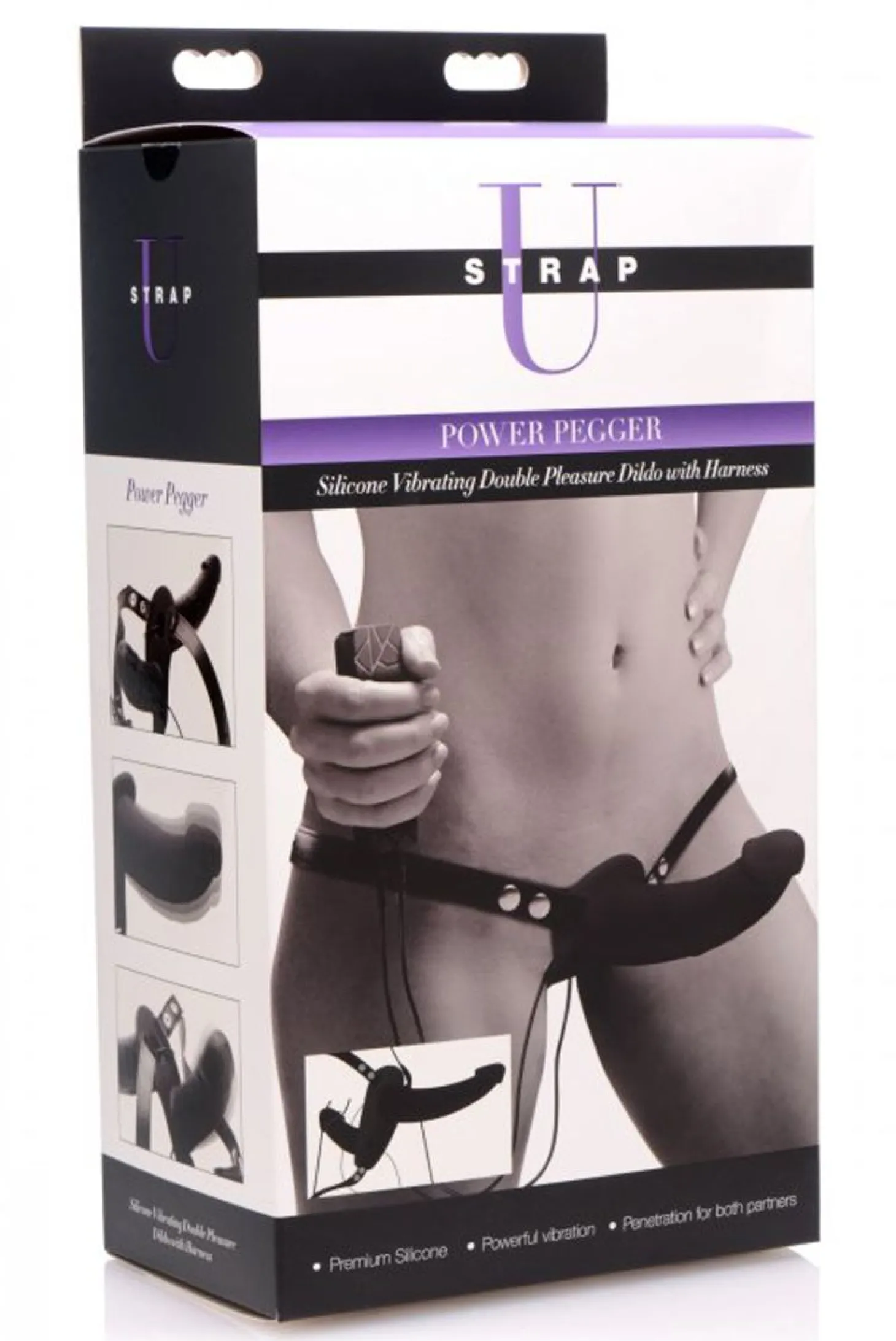 Power Pegger Dubbele Strap-On Vibrator
