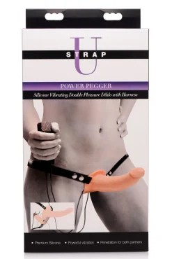 Power Pegger Dubbele Strap-On Vibrator