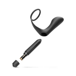Prostaat Vibrator & Cockring - Zwart