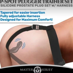 P-Spot Plugger Anaalplug met Harnas & Afstandsbediening
