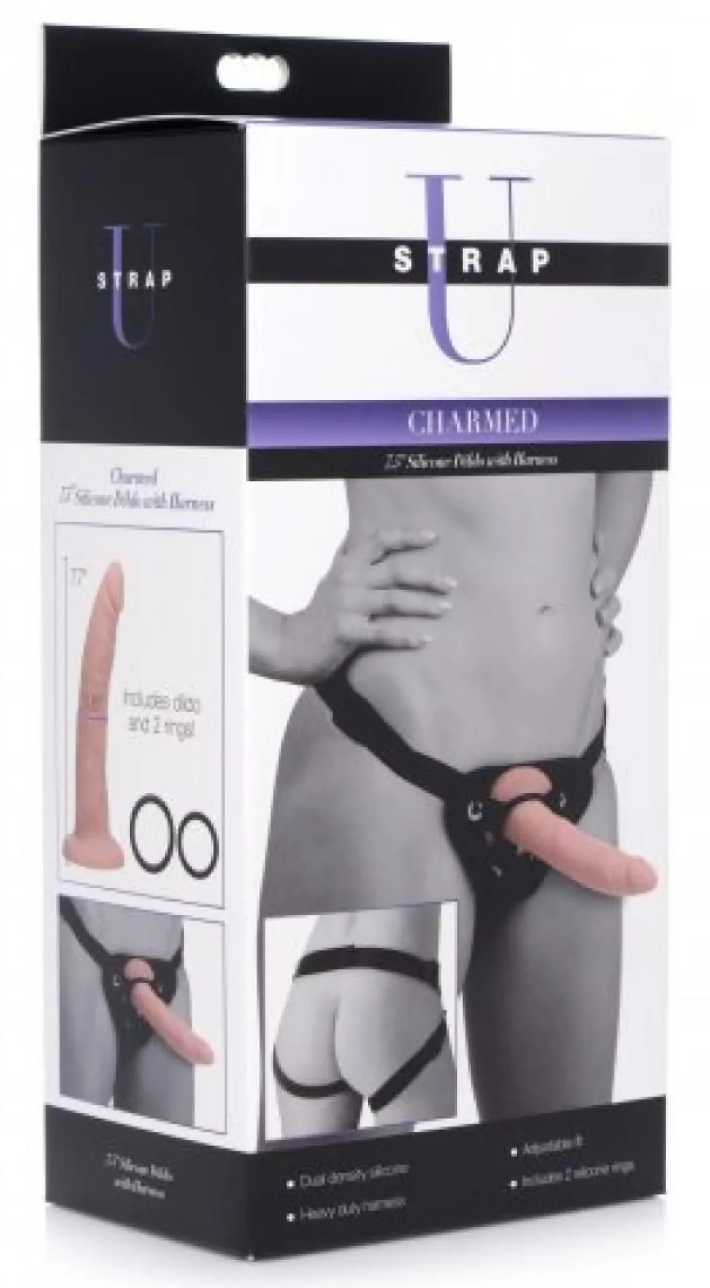 Realistische Dildo Met Harnas - 19.5 cm.