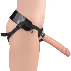 Realistische dildo met harnas