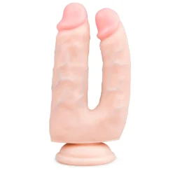 Realistische Dubbele Dildo Met Zuignap - 18 cm