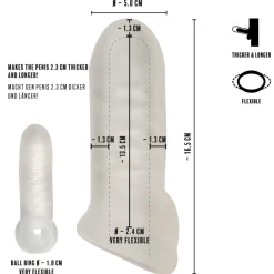 Rebel - Thickening Sleeve with Ball Ring - 16,5 cm