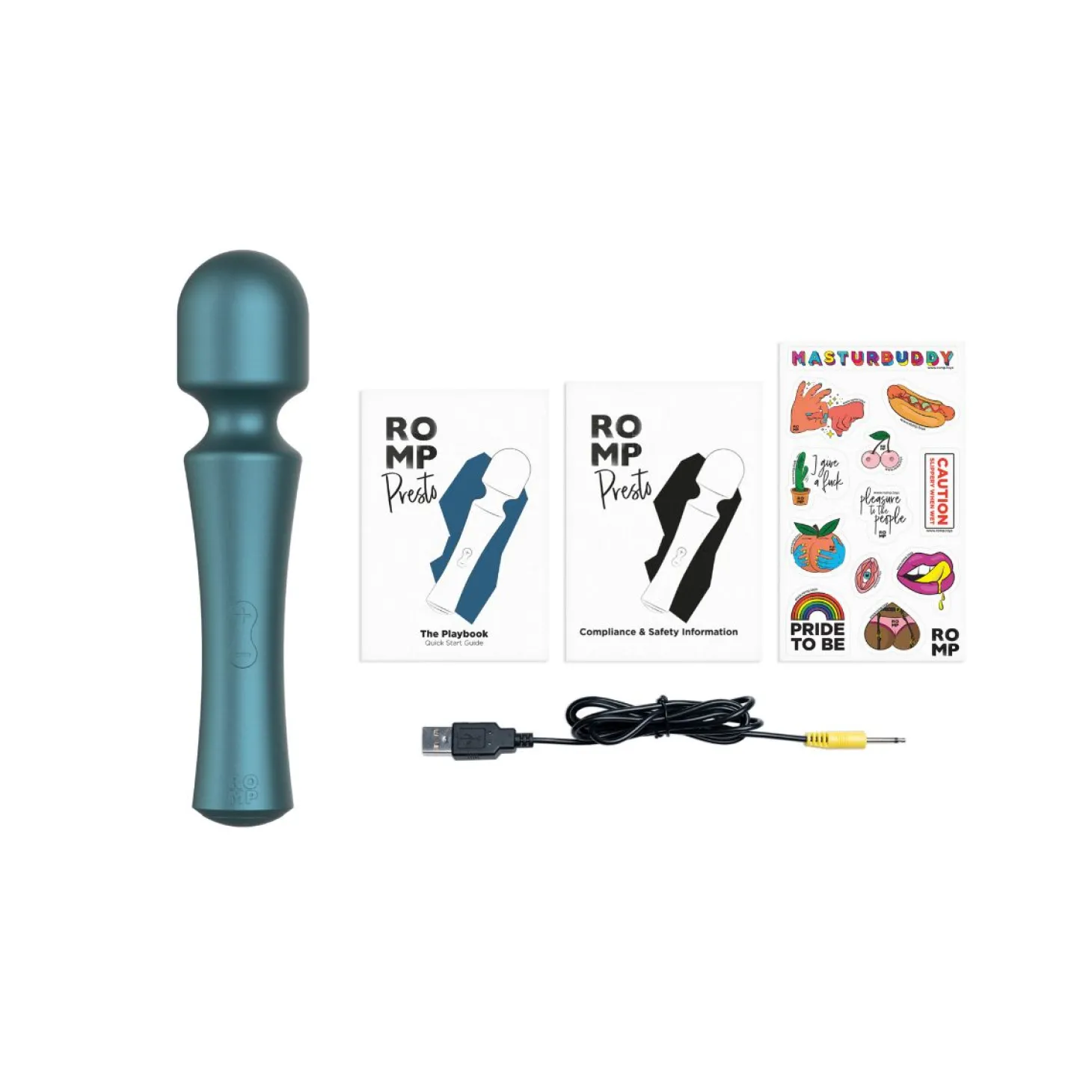 ROMP - Presto Mini Wand Vibrator - Groen