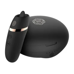 Rosy Gold – Licking Stimulator met Luxe Oplaadcase – Zwart
