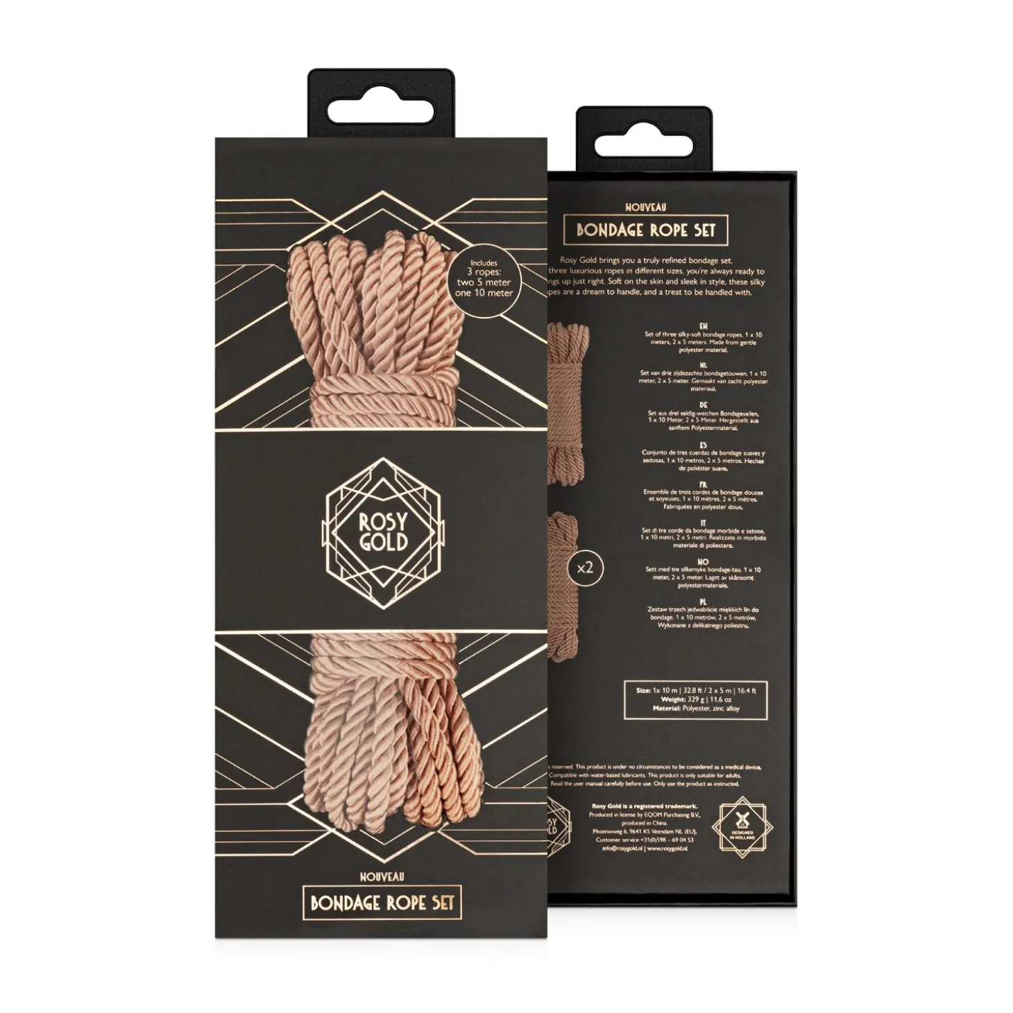 Rosy Gold – Rope Set – Luxe Bondage Touwen