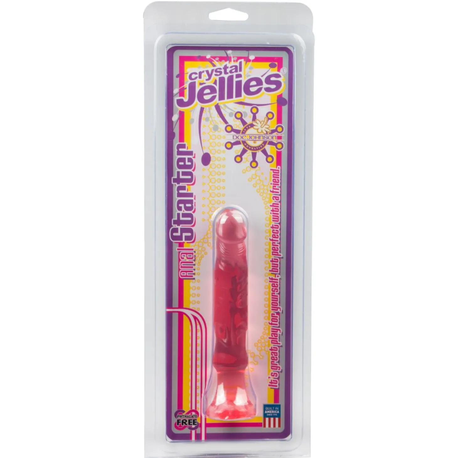 Roze Crystal Jellies Anal Starter dildo