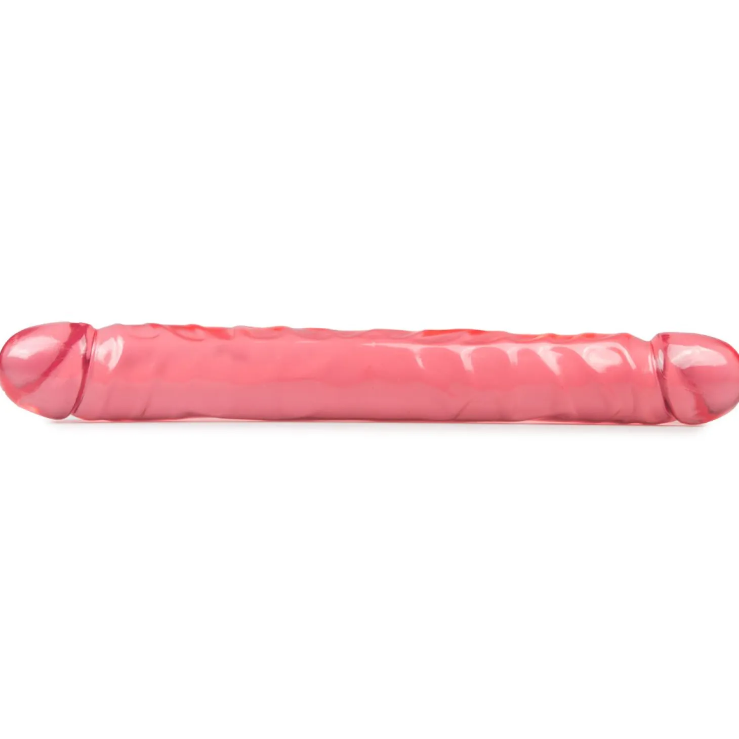 Roze Crystal Jellies dubbele dildo
