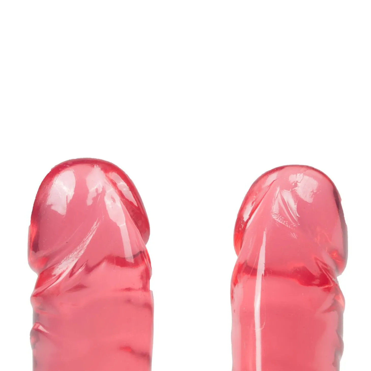 Roze Crystal Jellies dubbele dildo
