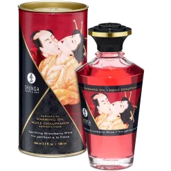 Shunga - Aphrodisiac Verwarmende Olie Aardbeienwijn 100 ml