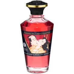 Shunga - Aphrodisiac Verwarmende Olie Aardbeienwijn 100 ml