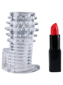 Size Matters - Clear Sensations Vibrerende Penis Sleeve - Transparant