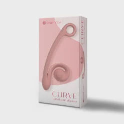 Snail Vibe Curve Duo Vibrator - Peachy Pink