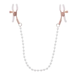 Sportsheets – Peaches ‘n CreaMe Pearl Nipple Clamps – Crème