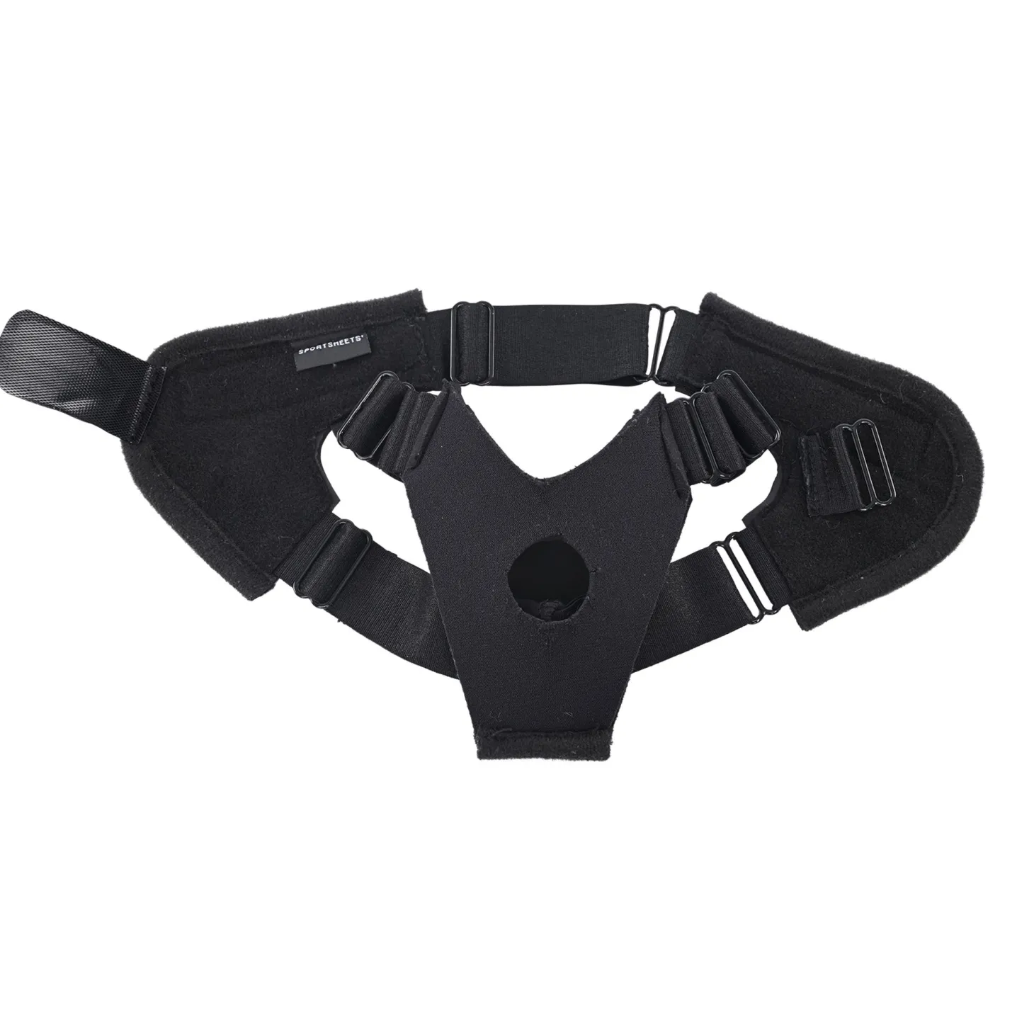 Sportsheets - Pivot Flex Voet Strap On - Zwart