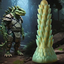 Stegosaurus Spiky Reptiel Dildo - Groen