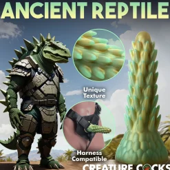 Stegosaurus Spiky Reptiel Dildo - Groen