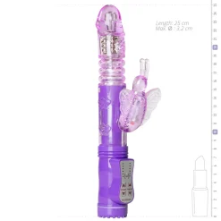 Stotende Butterfly Vibrator - Paars