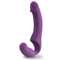 Strapless Strap-On Vibrator - Paars