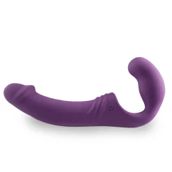 Strapless Strap-On Vibrator - Paars