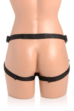 Strap U - Dubbele Dildo Met Harnas - Paars