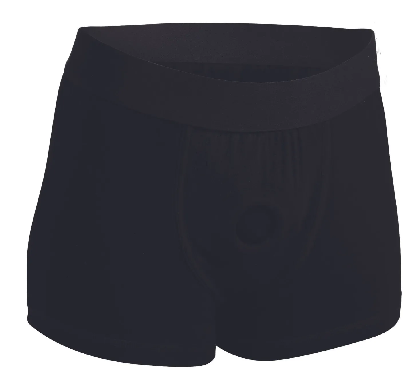 Strap U - Harnas met ingebouwde O-ring - Zwart